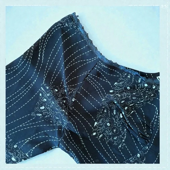 Vintage 2000s Women’s Blouse By Millenium Size Large, Sheer Fairy Whimsigoth - Picture 5 of 16